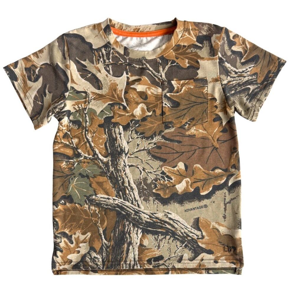Little Bipsy Realtree Advantage Camo Shirt Kids 5T/6Y Pocket